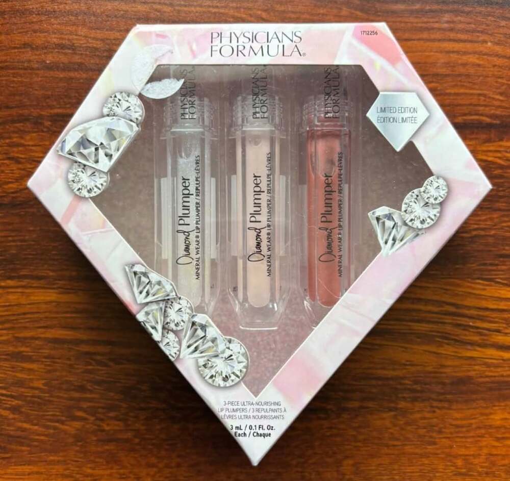 Physicians Formula Champagne Kisses Diamond Lip Plumper Mini Trio 3pc Gift Set